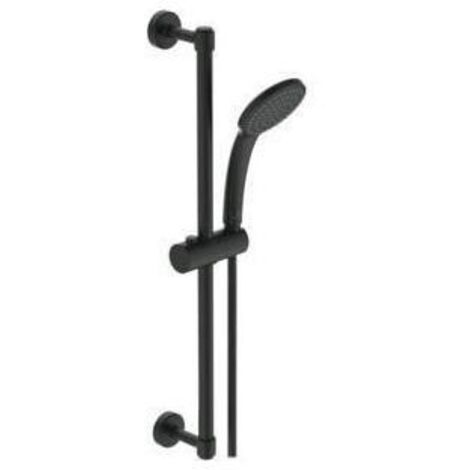 Brause-Set Ideal Standard Idealrain 600 mm, 1 Strahlart, schwarz matt - BD142XG