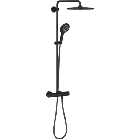 Brause-System Grohe Rainshower Smartactive 310, mit Thermostatbatterie, phantom black - 22119KF0