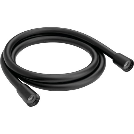 SANITOP Brauseschlauch ANTO Metall 1/2 Zoll 1,5m schwarz, verdrehsicheres Badzubehör Dusche Sanitär