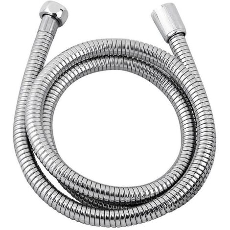 Brauseschlauch aus Edelstahl, 1,75 m, Chromfarbe – EDM