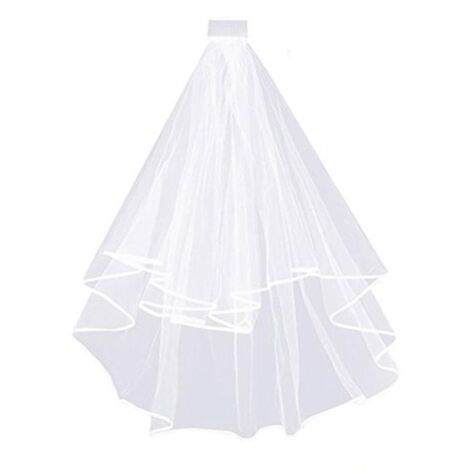 Brautschleier 60 cm, einlagig, doppellagig für Fotoshootings, Hochzeitskleid