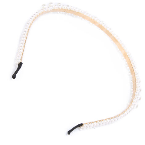 Brautstirnband, verziert mit feinen Legierungsperlen, elegantes Haaraccessoire