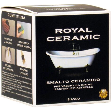 Brava RC3 Royal Ceramic Smalto per Vasche da Bagno, Bianco, 375 ml