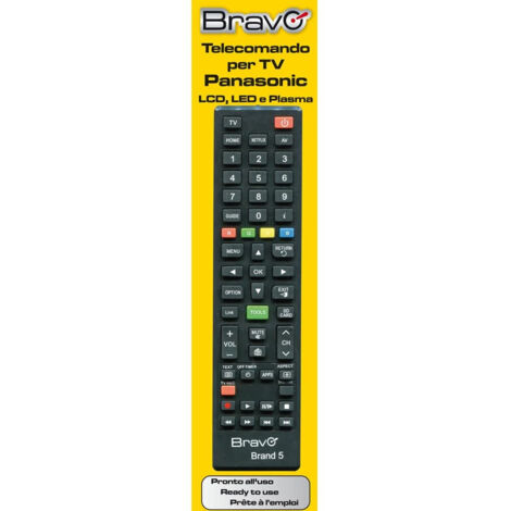 Bravo Telecomando Universale Programmabile per TV Panasonic - Compatibile e Facile da Usare