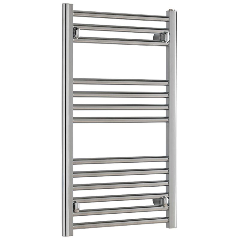 Sol*aire Heating Products - BRAY Straight Towel Warmer / Heated Towel Rail Radiator, Chrome - Central Heating, 40cm x 80cm