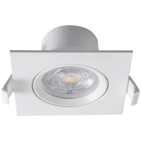 Braytron Einbauleuchte Schwenkbar Spot LED 7W 670 Lumen SQR Ø70mm IP20 Downlight 3000K-6500K Eckig Weiß