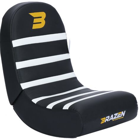 BraZen Piranha Gaming Chair - White
