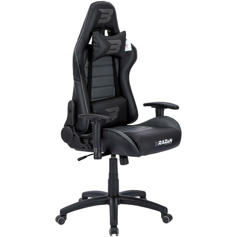 BraZen Sentinel Elite pc Gaming Chair - Grey