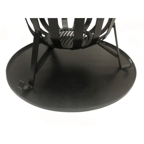 Brazier Ash Pan - Steel - L50.8 x W50.8 x H0.8 cm - Black