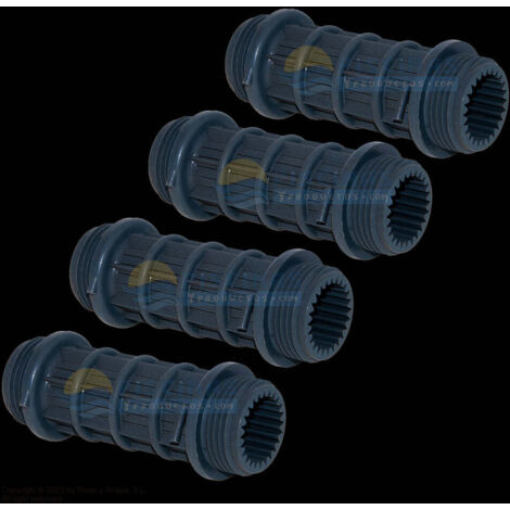 Brazo colector alargo 1" - 100 mm. AstralPool. Kit 4 uds.