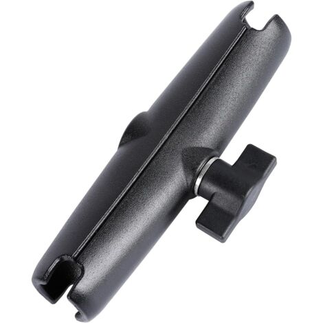 Brazo de doble manguito de aleación de aluminio compatible con componentes de bola RAM de tamaño B de 1", apto para todos los adaptadores de bola estándar de la industria de 1" (brazo de 5,91" de larg