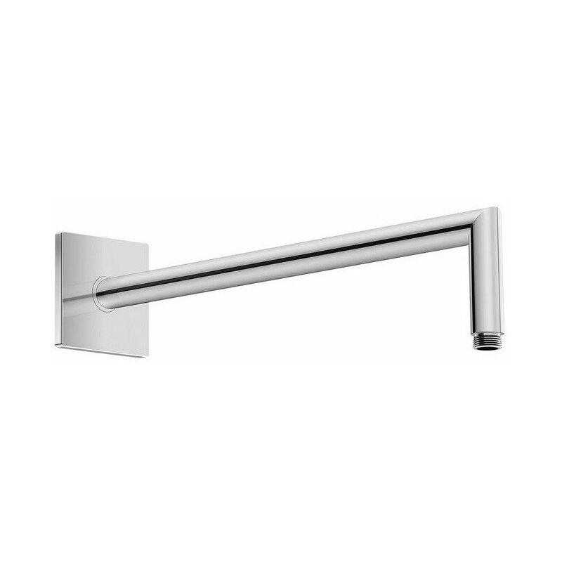 

Brazo de ducha angulado cuadrado negro mate L352