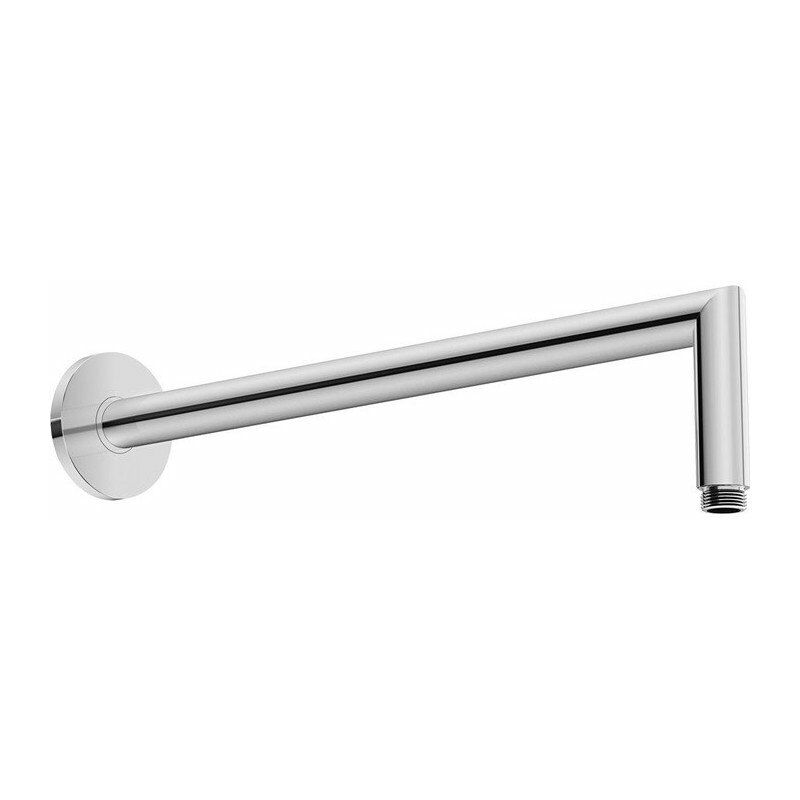 

Brazo de ducha angulado negro mate redondo L352