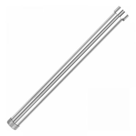 Brazo de ducha de 30 cm, extensión de brazo de ducha G3/4, extensión de cabezal de ducha, cabezal de ducha inferior, tubo de cobre cromado, accesorio de extensión de cabezal de ducha