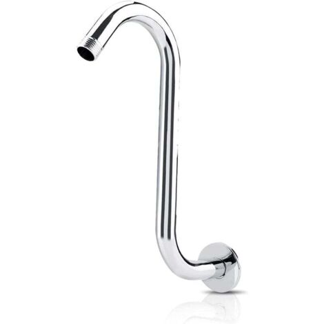 Brazo de ducha de 8 pulgadas, extensión de ducha de acero inoxidable 201, extensión de ducha de cuello de cisne de gran altura, curva en S, grifos de bañera, grifos de cocina A