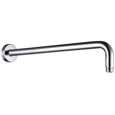 Brazo de ducha de tubo en J redondo de acero inoxidable con función antical (40 cm)