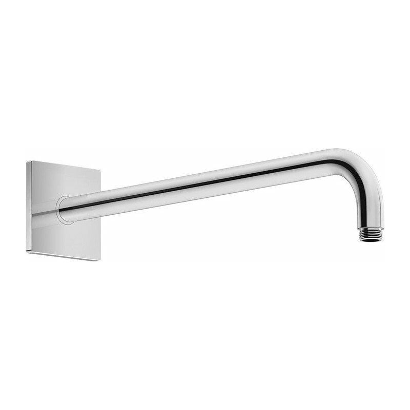 

Duravit - Brazo de ducha curvo cuadrado de 352 mm rosetón cromado