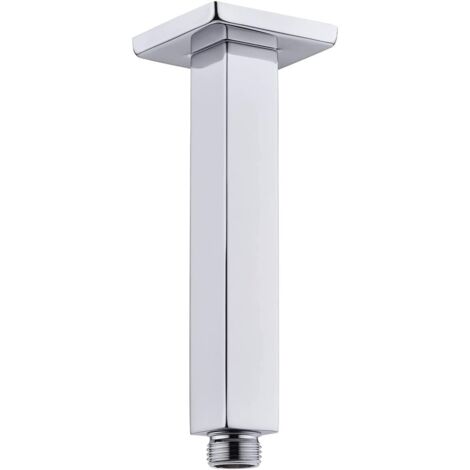 Brazo de extensión de ducha cuadrado de acero inoxidable de 8 pulgadas de espesor, brazo de cabezal de ducha recto montado en el techo para lluvia de techo