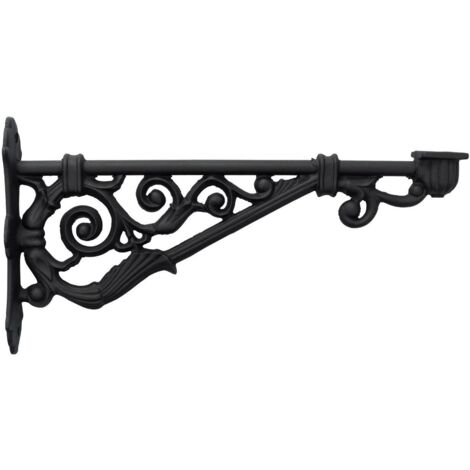 Brazo de Pared 74cm para Luminarias de Alumbrado Público NegroAluminioAluminio