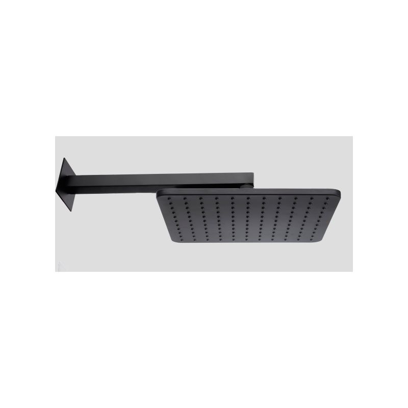 

Rociador de ducha de latón de 280x280 mm con brazo de 350 mm de largo Bossini Cosmo H69598H | Negro mate