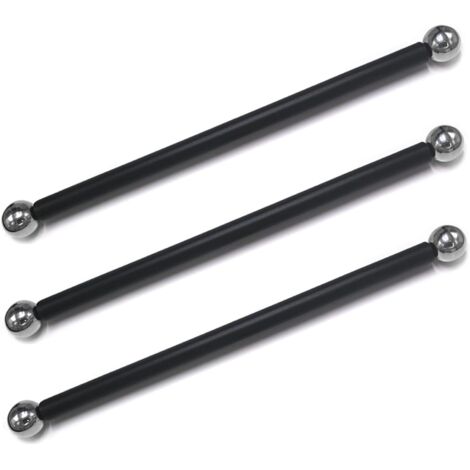 brazos transversales de repuesto para farola de 22 pulgadas, barra transversal de metal galvanizado con extremo esférico, piezas para farola exterior para cestas colgantes de flores, letreros, pa