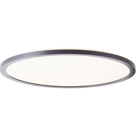 BRE-Light Panneau de plafond apparent LED Sorell 42cm noir/blanc Plastique télécommande Dimmable en interne via la télécommande LED 24 W intégrée (flux lumineux : 2900lm, couleur de la lumière : 3000-