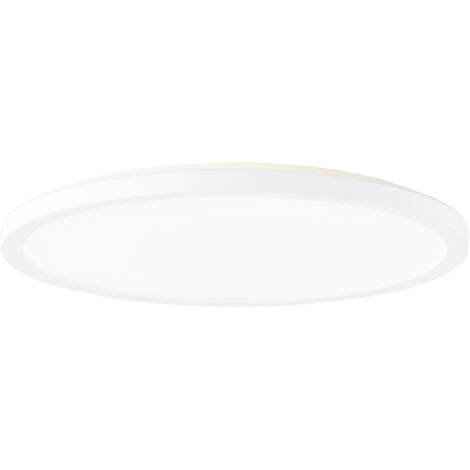 BRE-Light Panneau de plafond LED Sorell 29cm blanc Plastique télécommande Dimmable en interne via la télécommande LED 18 W intégrée (flux lumineux : 2500lm, couleur de la lumière : 3000-6500K)