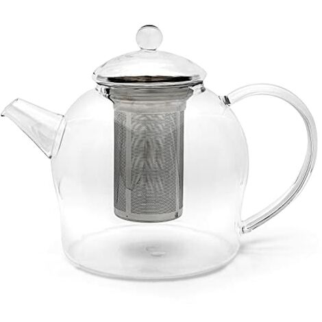 con filtro in acciaio inox Bredemeijer Piccola teiera in vetro da 0,5 litri per la preparazione di tè sfuso 