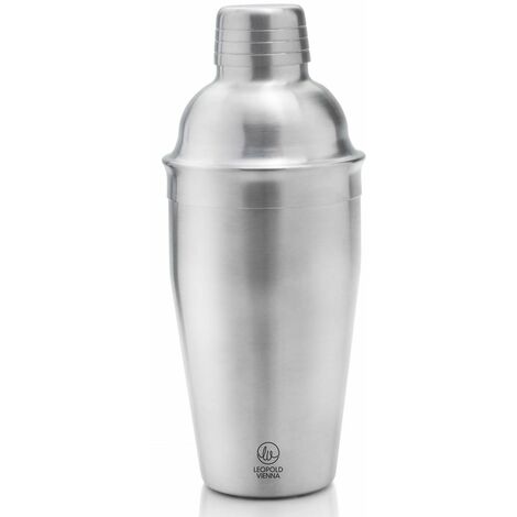 Bredemeijer Shaker da Cocktail da 500 ml, Metallo, Grigio Acciaio, 88x88x208mm