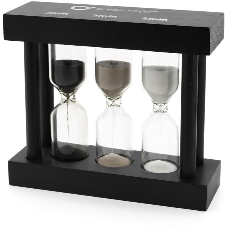 Bredemeijer tea timer 3fold black 2/3/5 minutes 195005