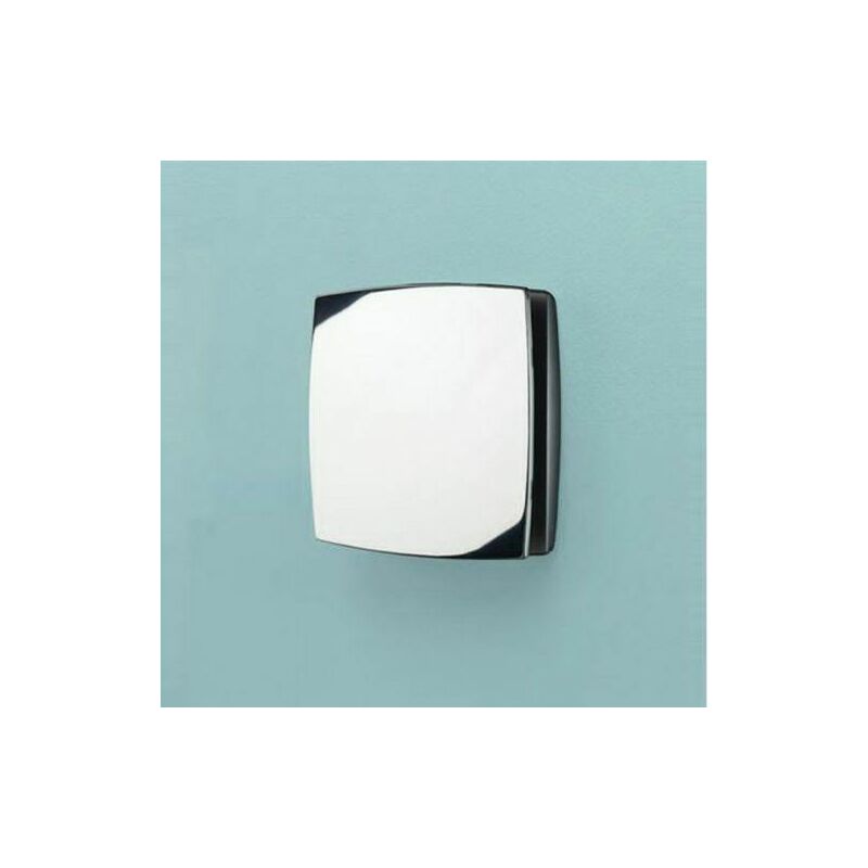 Breeze Wall Mounted Bathroom Fan With Timer And Humidity Sensor - Chrome - 32900 - Chrome - HIB