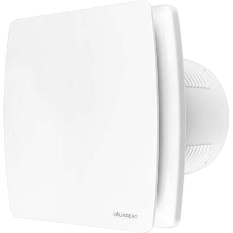 MSBD Ventilateur Extracteur Salle De Bain 100mm Minuterie Ventilateur Avec Capteur D'humidité Et Clapet Anti-Retour 95m³ / Extracteur D'air Silencieux / blanc