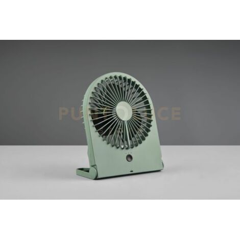 BREEZY VENTILATORE DA APPOGGIO VERDE 3 VELOCITA' RICARICABILE H. 23CM