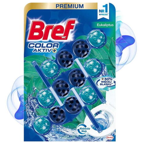 Bref Color Aktiv+ Appendino WC eucalipto 3x50g