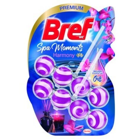 Bref Spa Moments Harmony - 2 ganci per WC, profumo floreale, 100 g