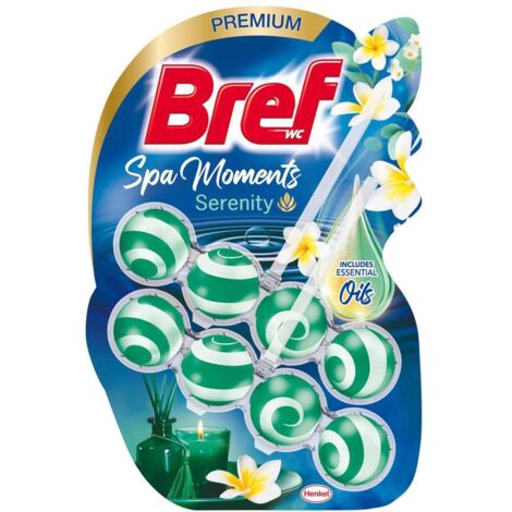 Bref WC Spa Moments Serenity Detergente per WC e profumatore per la tazza del water 2 x 50 g
