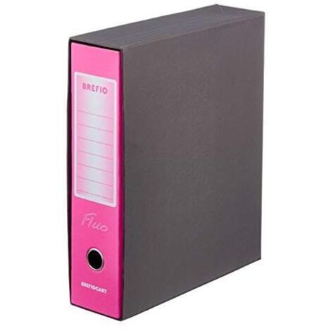 Brefiocart Brefio Fluo raccoglitore ad anelli A4 Nero, Rosa