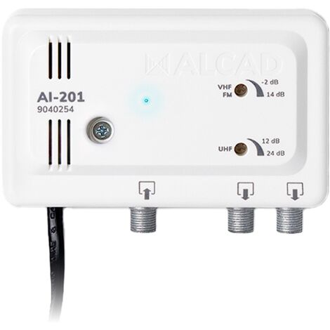 Breitband-Antennenverstärker 2 TV VHF UHF AI-201 ALCAD