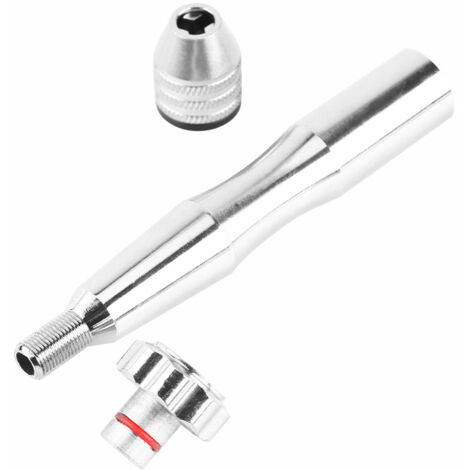 Breites Handbohrfutter mit 10 HHS-Holzbohrern, silberfarben