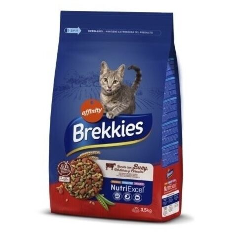 BREKKIES CAT REC CON BUEY 3,5 KG.