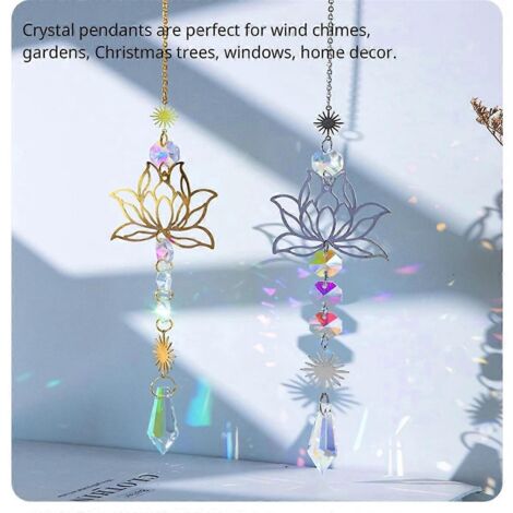 breloque attrape-soleil en cristal artificiel A--
