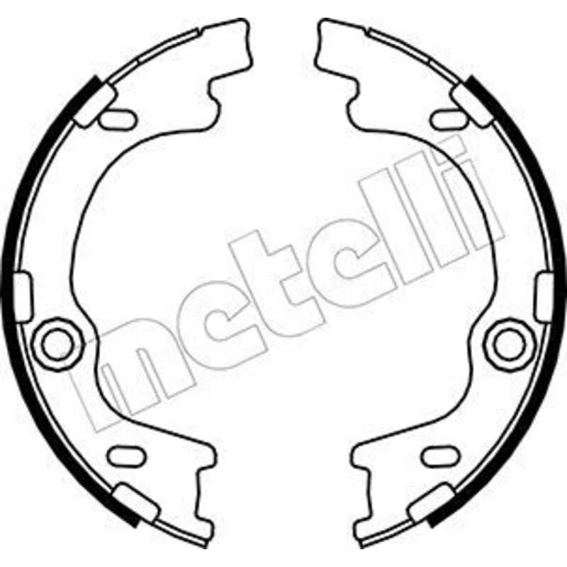 Oem Versilbert Bremsbacken 530185 Metelli