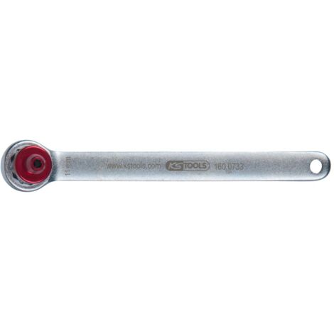 Bremsen-Entlüftungsschlüssel, extra kurz, 11 mm, rot