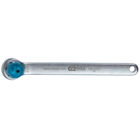 Bremsen-Entlüftungsschlüssel, extra kurz, 8 mm, blau