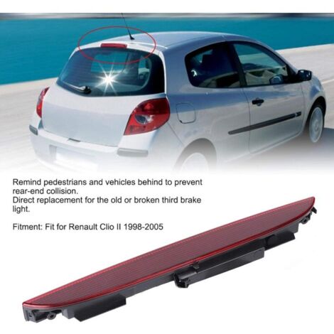 Bremslicht für Clio 2, drittes Bremslicht für Clio 2, Bremslicht Clio 2, drittes LED-Bremslicht Clio 2 Phase 1, zusätzliches Bremslicht Clio 2, Bremslichter Clio 2, Bremslicht