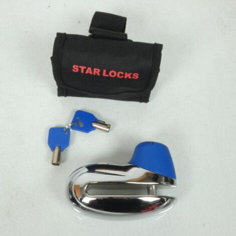 bremsscheibenblock verchromt star locks 501a für motorrad roller