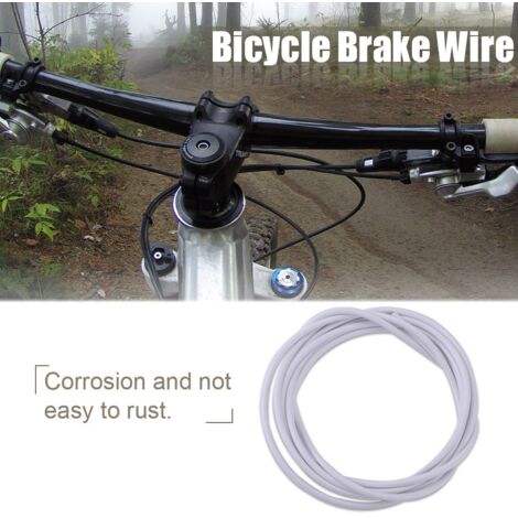 Bremszug für Rennräder und Mountainbikes, 3 Meter, weiß