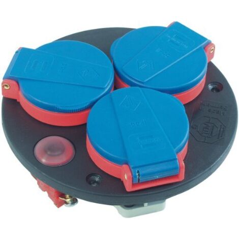 Brennenstuhl 1081090 prolunghe e multiple 3 presa(e) AC Nero, Blu, Rosso
