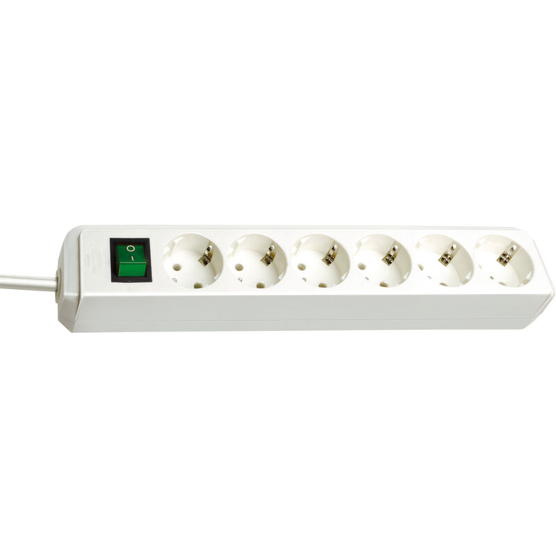 

1152920 - Base múltiple Eco-Line blanca con interruptor (3 tomas y 5 m) - Brennenstuhl