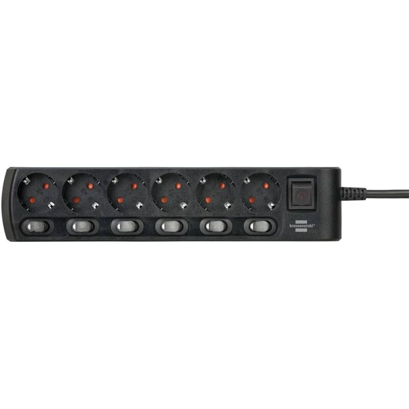 

Regleta de 6 enchufes 2 m negro - Brennenstuhl